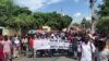 FILE - Hundreds of university students fill the streets of Port-au-Prince, Haiti, Oct. 9, 2020. (Photo: Matiado Vilme / VOA)