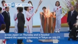 VOA60 Addunyaa - The torch relay for the postponed Tokyo Olympics began its 121-day journey across Japan