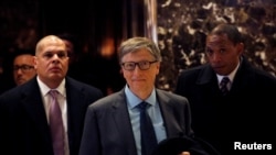 Businessman Bill Gates, center, was named by Forbes magazine the world's richest man.