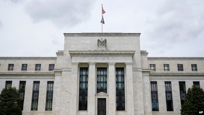 FILE: Federal Reserve building in Washington, May 4, 2021.