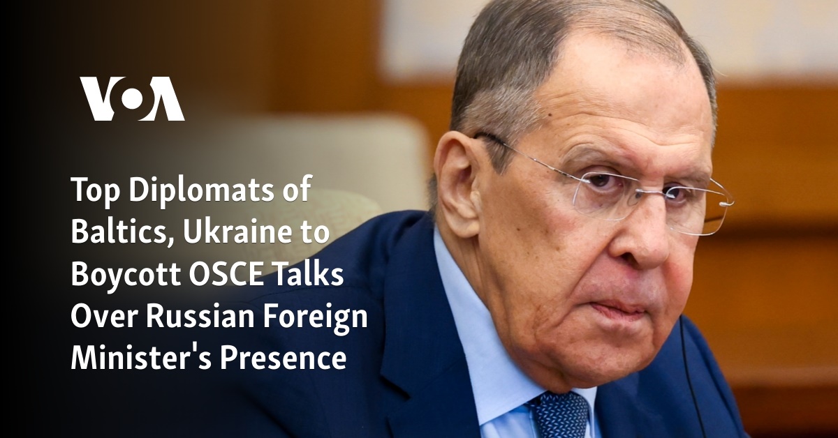 Diplomats Of Baltics And Ukraine To Boycott OSCE Talks Over Russian ...