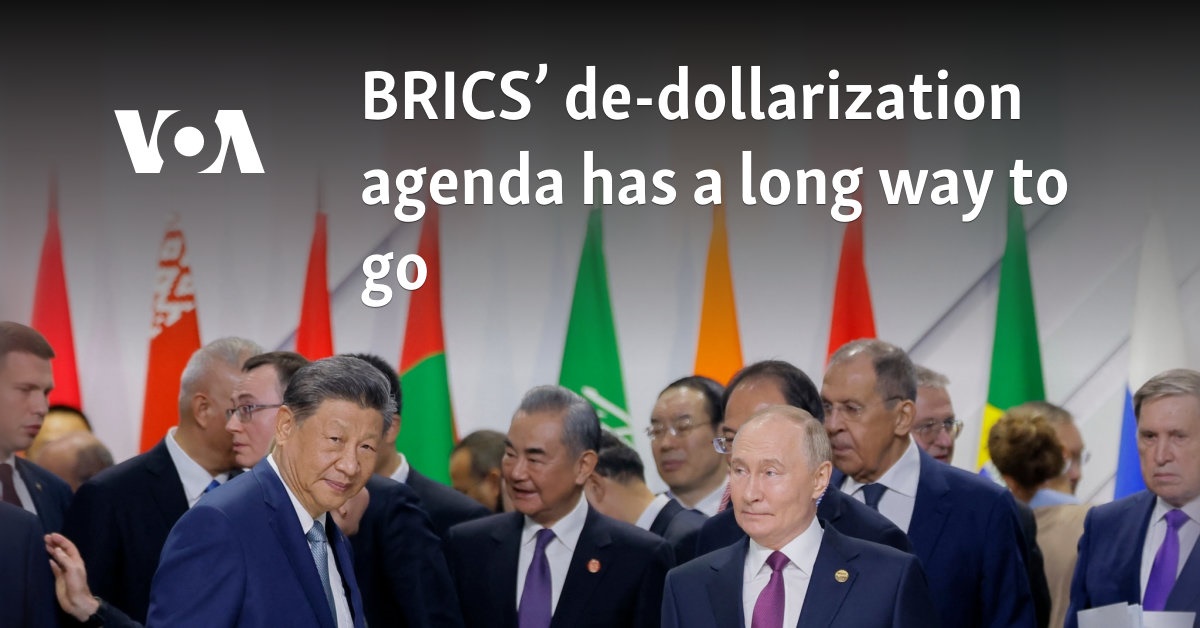 BRICS dedollarization agenda still has a long way to go