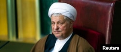 FILE - Former Iranian president Akbar Hashemi Rafsanjani attends the biannual Assembly of Experts' meeting in Tehran March 8, 2011.