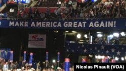 "Make America great again" dan "Make America Work Again'' adalah slogan yang diusung pada Konvensi Nasional Partai Republik di Cleveland, Ohio. 