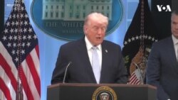 کنفرانس خبری دونالد ترمپ، رییس جمهور ایالات متحده 