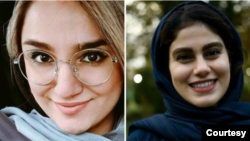 مهشید کریمی و ریحانه یاسینی، خبرنگاران جان‌باخته در حادثه واژگون شدن اتوبوس حامل خبرنگاران