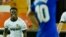 Le milieu de terrain de Valence Yunus Musah célèbre son but lors du match entre Valence et Getafe au stade Mestalla de Valence le 1er novembre 2020.