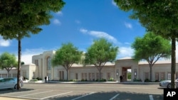Drawing of Mormon temple planned for Paris