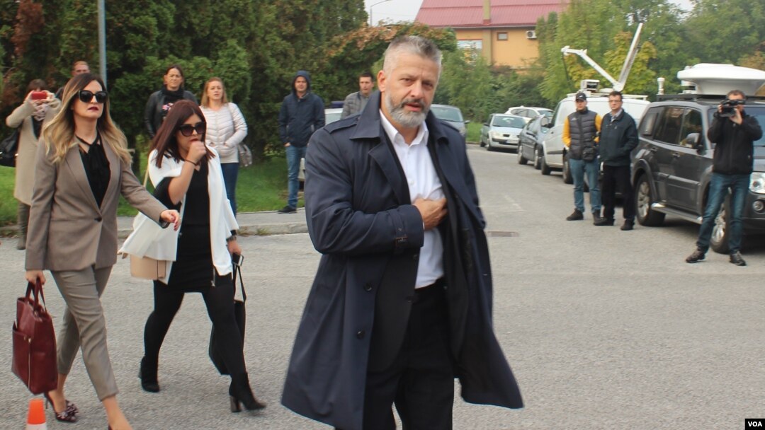 Nser Orić i advokatica Lejla Čović dolaze u Sud BiH na izricanje presude, 9. oktobar 2017.
