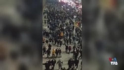 سیل جمعیت کرج در آغاز اعتراضات روز پنجشنبه ۱۸ دی