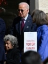 U.S. President Joe Biden votes in the 2024 presidential election, in New Castle