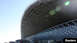 正在修建的北京大兴国际机场（2018年10月 路透社）