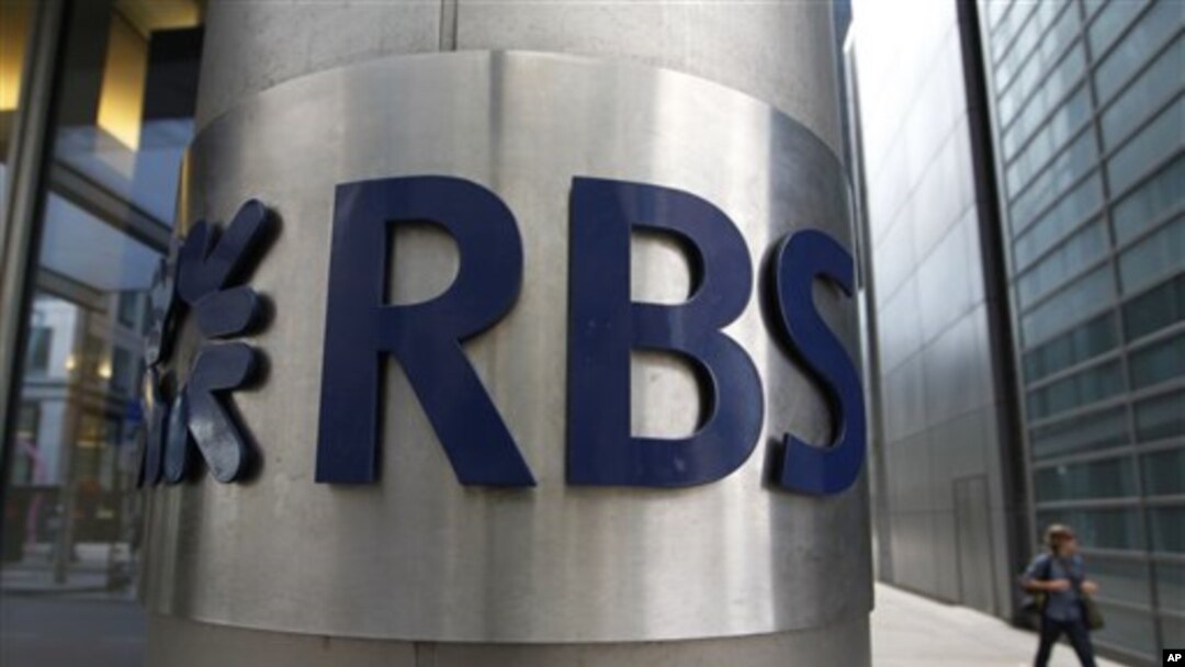 Salah satu kantor cabang Royal Bank of Scotland (RBS) di London (foto: dok). RBS diperiksa terkait pelanggaran atas sanksi terhadap Iran. 