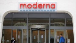 FILE PHOTO: A sign marks the headquarters of Moderna Therapeutics, which is developing a vaccine against the coronavirus disease (COVID-19), in Cambridge, Mass., May 18, 2020.