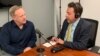 Former White House Press Secretary Sean Spicer is being interviewed by VOA White House bureau chief Steve Herman, in Arlington, Virginia, June 17, 2019.