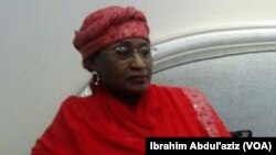 Sanata Aisha Jummai Alhassan Ministar Harkokin Mata dake goyon bayan Atiku Abubakar kan tsayawa zaben shugaban kasa a shekarar 2019 