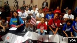 Niños inmigrantes en el Congreso.