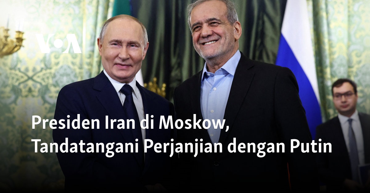 Presiden Iran di Moskow, Tandatangani Perjanjian dengan Putin