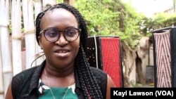 Christelle Sélom, initiatrice de la "colonie verte", Lomé, le 24 août 2019. (VOA/Kayi Lawson)