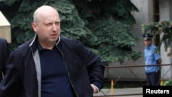 FILE - Ukrainian interim leader Oleksander Turchinov.