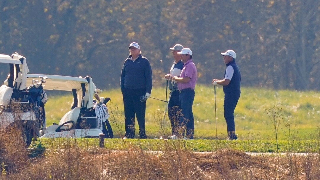Trump na golf terenu u Virginiji