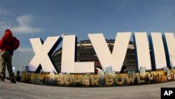  NFL အမေရိကန်အမျိုးသား Super Bowl XLVIII ကစားမယ့် MetLife အားကစားရုံ။