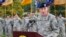 FILE - U.S. Army Major General Gary Volesky speaks during a ceremony at Fort Campbell, Kentucky, Oct. 14, 2014. Volesky says Iraqi forces are making "great progress" in reclaiming land lost to Islamic State militants.