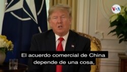 El presidente Trump sobre acuerdo comercial con China