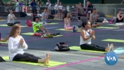 Namaste! Summer Solstice Yoga Returns to NYC’s Times Square