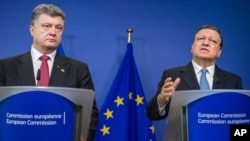 Poroshenko va Barroso, 30-avgust, Bryussel 