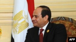 Le président égyptien Abdel Fattah al-Sissi à l'hôtel de la mer Rouge, Egypte, 28 mars 2015.