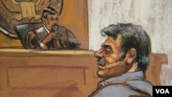 Manssor Arbabsiar, el iraní naturalizado estadounidense, asistió a una audiencia en una corte en Nueva York.