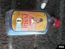 An empty bottle of Double Punch seen in Bulawayo