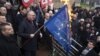 Serb Nationalist Defies Court, Burns EU, NATO Flags