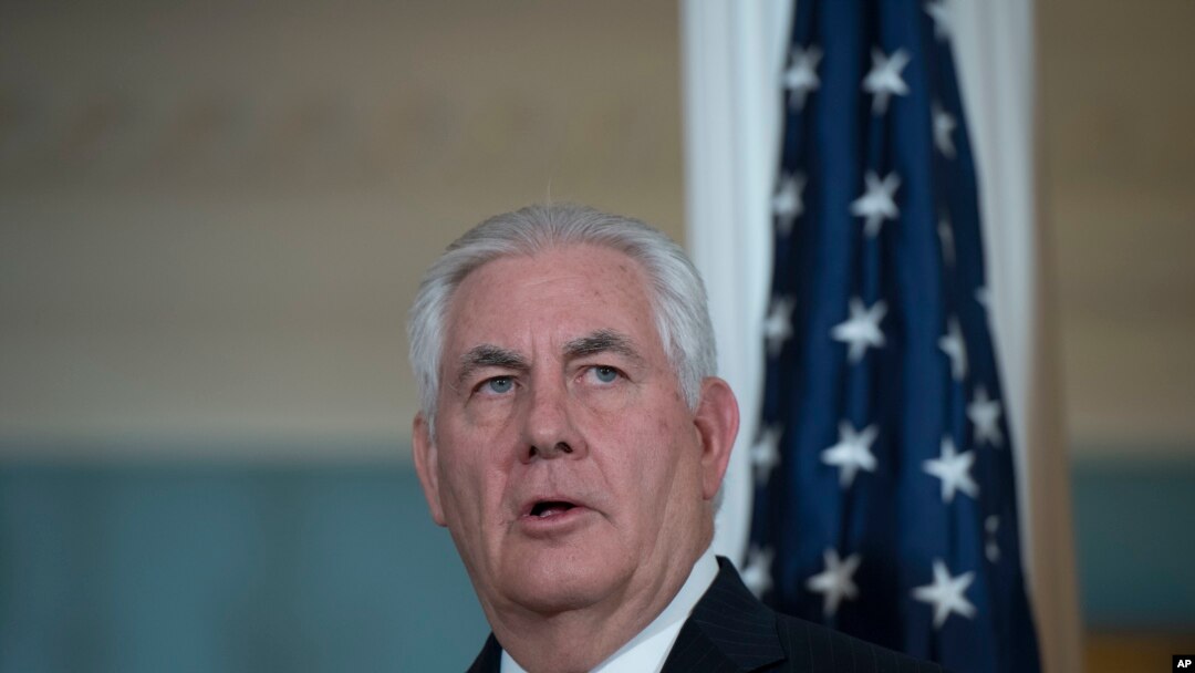 Waziri wa Mambo ya Nje Rex Tillerson