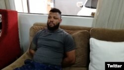 Carlos Eduardo Sales Cardoso, alias Capilé,peligroso narcotraficante de Brasil capturado en Paraguay. Foto: SENAD Paraguay.