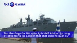 Tàu tấn công Anh cập cảng Nhật