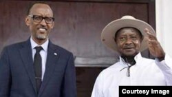 Rais Museveni na Rais Kagame