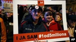 Deseti protest "Jedan od pet miliona" u Beogradu, 9. februara 2019.