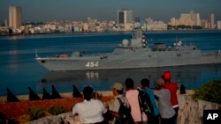 ARCHIVO: La fragata Almirante Gorshkov de la Armada rusa llega al puerto de La Habana, Cuba, el 24 de junio de 2019. 