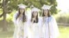 From left, Abby Becker, Kaylee Power, and Lily Monahan, graduating from Cumberland High School in Cumberland, Rhode Island, have been best friends since eighth grade.(Geiselman Imagery)