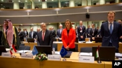 Visoka predstavnica EU Federika Mogerini Generalni sekretar UN Antonio Gutereš na samitu u Briselu 