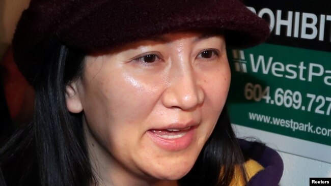 华为首席财务长孟晚舟2019年3月6日抵达加拿大温哥华的一家法院。