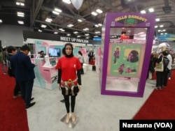 Booth 'Hello Dangdut' di Pavilion Indonesia pada pameran dagang SXSW di Austin, Texas, Amerika, 10-13 Maret 2019 lalu.