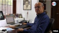 El periodista nicaragüense Carlos Fernando Chamorro, director del periódico digital Confidencial. Foto Houston Castillo, VOA.