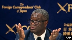 Ino foto ya Dr Mukwege ni iyo mu 2019 ari mu nama mu Buyapani 