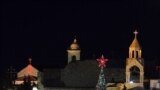 A general view of Manger Square, outside the Church of the Nativity, the site revered as the birthplace of Jesus, is seen on Christmas eve in the West Bank town of Bethlehem, December 24, 2012.