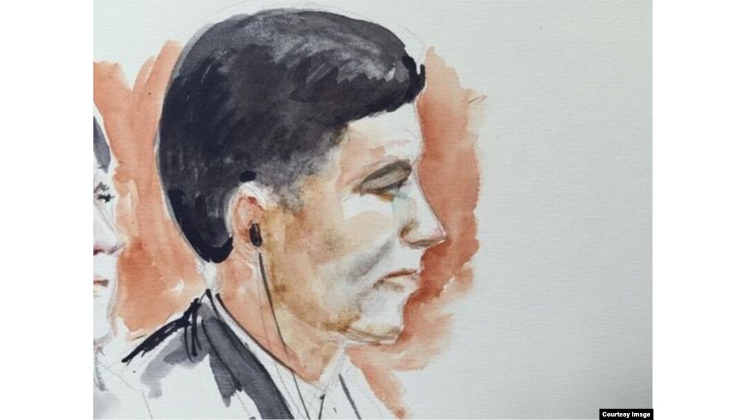Fazliddin Qurbonovning sudda chizilgan tasviri