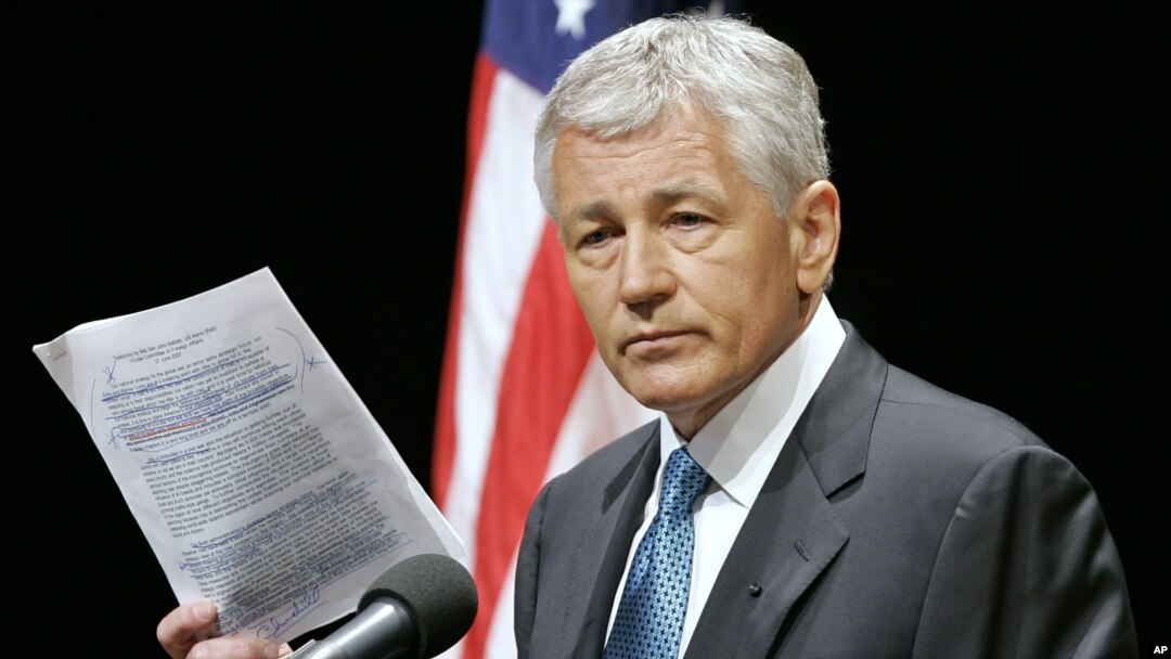 Cựu Thượng nghị sĩ Đảng Cộng Hòa Chuck Hagel.