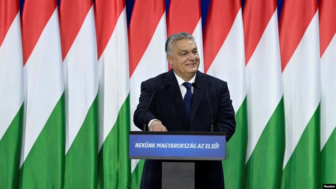 ARHIVA - Mađarski premijer Viktor Orban na govoru o Stanju nacije u Budimpešti 17. februara 2024. (Foto: Szilard Koszticsak/Pool via REUTERS)
